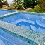 07Astoria Fiberglass Pool Sapphire Blue G2 with Titanium and Montange tile